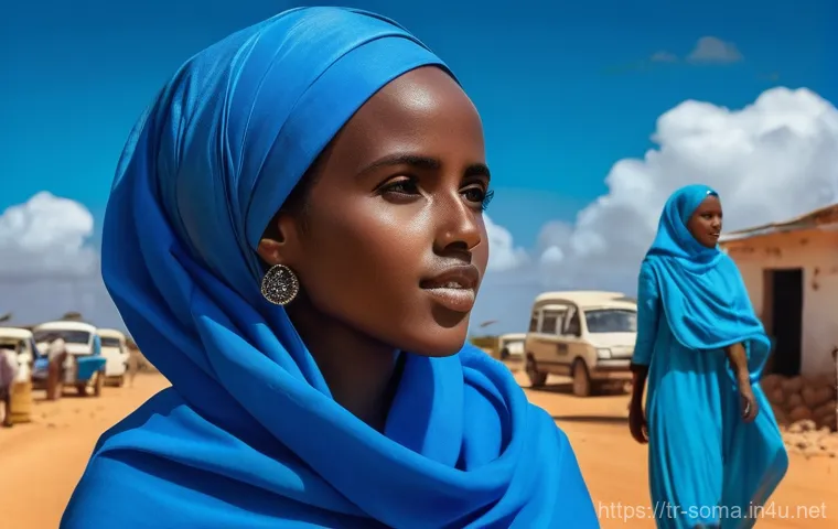 소말리아의 현대사 - **Prompt:** A vibrant and hopeful scene capturing Somalia's independence in