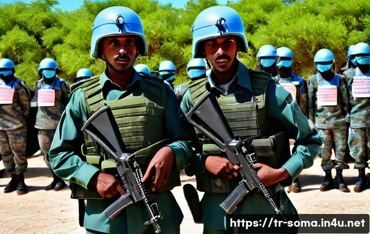 소말리아 연구 프로젝트 - **Prompt 1: Empowering Somali Defenders**
A powerful and inspiring scene at the TÜRKSOM Military...